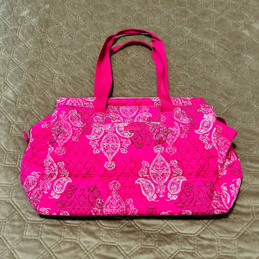 Vera Bradley Triple Compartment Stamped Paisley Travel Bag